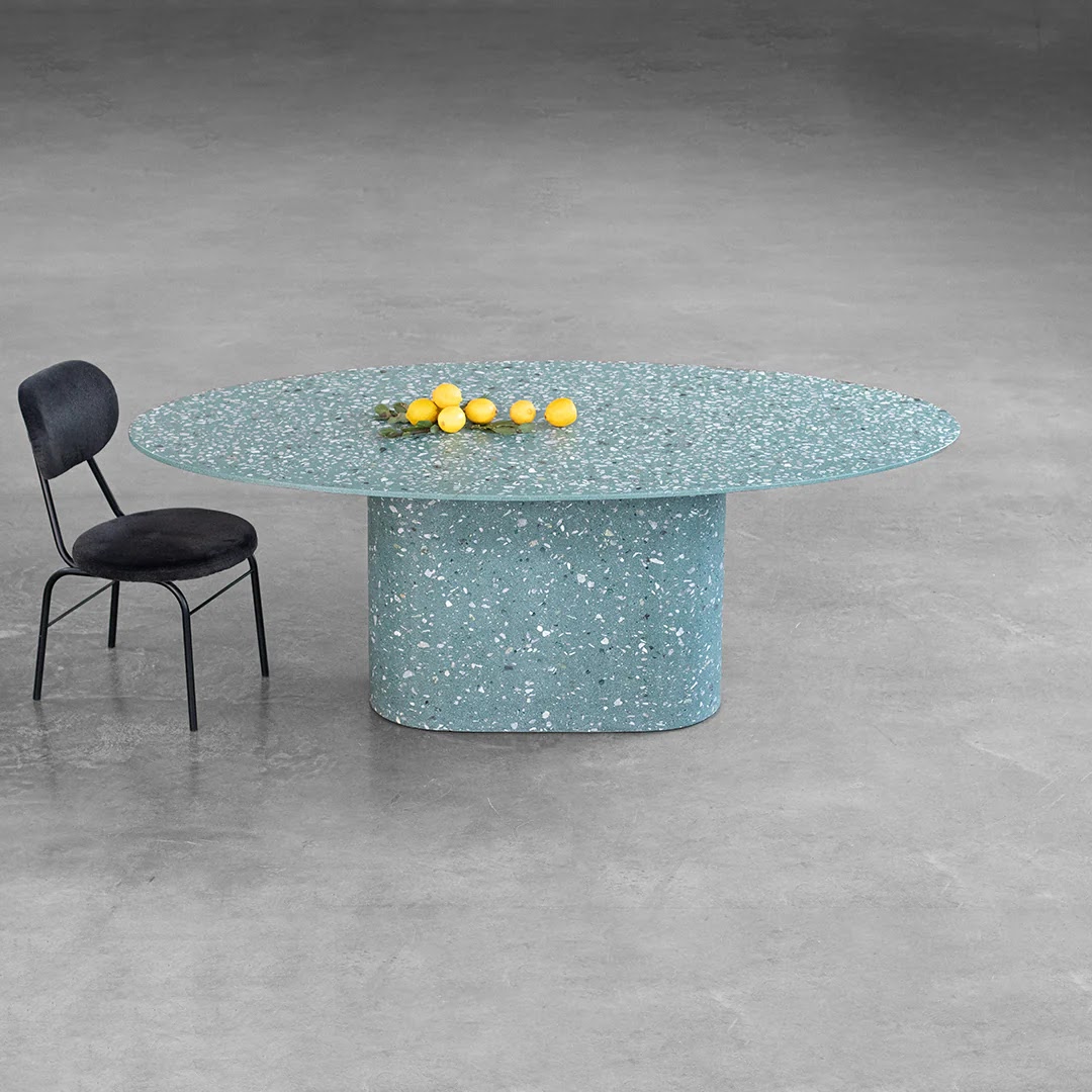 Mescla de Materiais: Combinação da Mesa de Concreto e Granilite